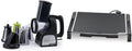 Presto 02970 Professional SaladShooter Electric Slicer/Shredder, Black,1 count & 07073 Electric Tilt-N-fold Griddle, 19%22, Black