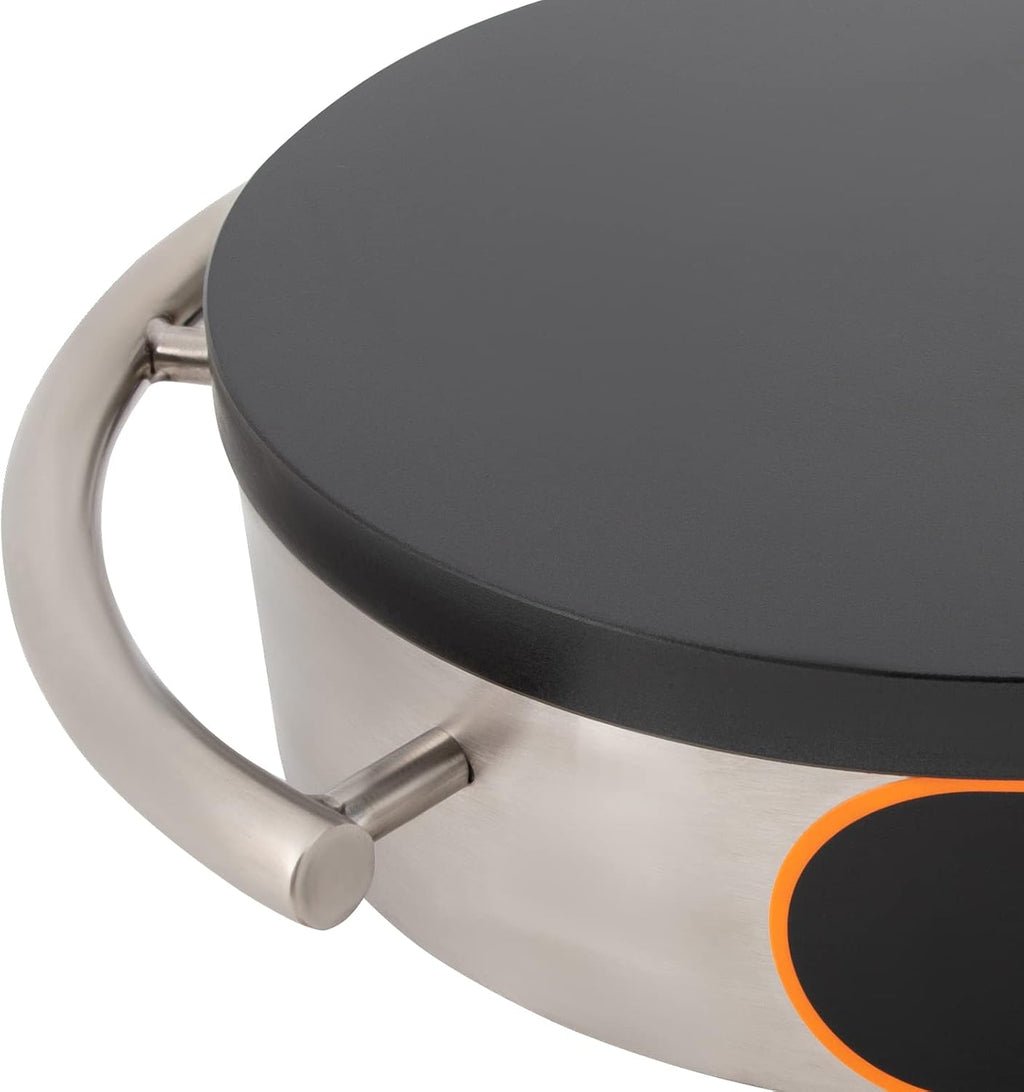 16 inch Professional Crepe Maker, 1500W Non-stick Stainless Steel Electric Griddle Adjustable Temperature Pancake Maker for Making Various Flavors of Crepe, Pancake, Tortillas, Steak, Bacon