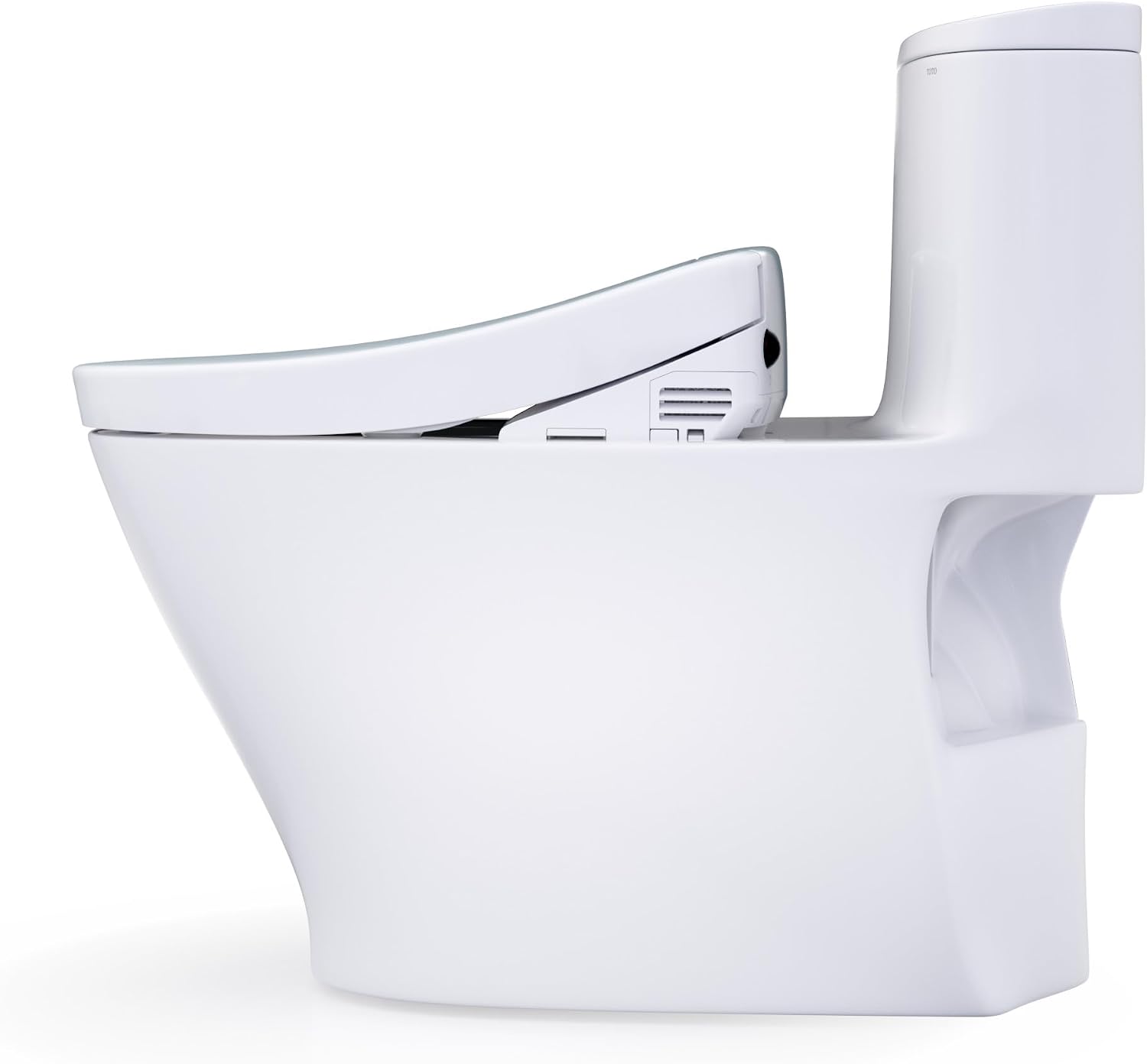 TOTO® WASHLET®+ Nexus® One-Piece Elongated 1.28 GPF Toilet and WASHLET S5 Bidet Seat, Cotton White - MW6423446CEFG#01