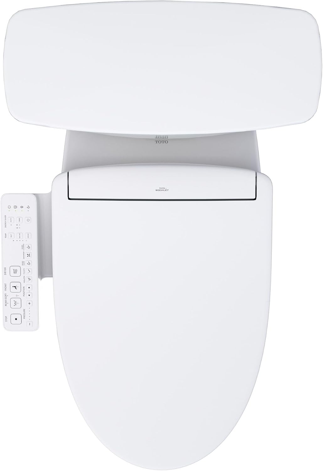 TOTO® Drake® Transitional WASHLET®+ Two-Piece Elongated 1.28 GPF Universal Height TORNADO FLUSH® Toilet with S2 Bidet Seat, Cotton White - MW7863346CEFG#01