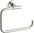KOHLER 14441-SN Purist Towel Ring, Wall-Mount Towel Ring, Bathroom Towel Holder, Vibrant Polished Nickel