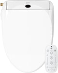 LEIVI Electric Bidet Toilet Seat with Wireless Remote and Side Panel, Multiple Spray Modes, Adjustable Heated Seat, Warm Water and Air Dryer, Auto LED Nightlight, Elongated