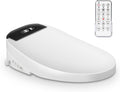 Electric Smart Toilet Seat Bidet with Slow Close Lid Cover, Instant Heated Seat, LCD, Adjustable Water Pressure & Temperature, Dual Positions, Self-Cleaning Nozzle, Night Light- Elongated