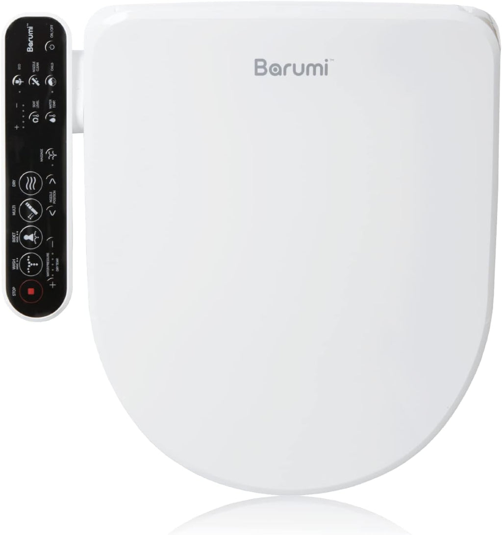Barumi Bidet [BM-4001], Electric Bidet Toilet Seat, Heated Seat, Warm Water, Position Control, Eco-Mode, Self Cleaning