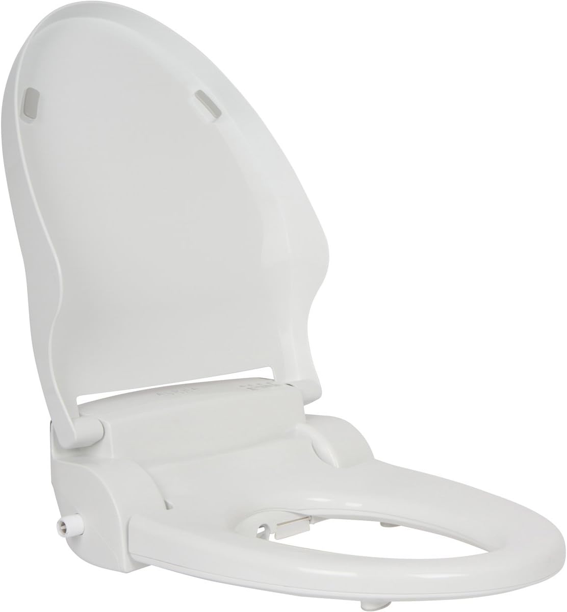 ALPHA BIDET JX2 Round Bidet Toilet Seat, White, Endless Warm Water, *NEW* Bowl Mist, LED Light, Quiet Operation, Wireless Remote, Stainless Steel Nozzle, Sittable Lid, 3 Year Warranty