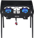 Camplux Camping Stove 2 Burners, Propane Burner 260,000 BTU, Heavy Duty Gas Stoves for Outdoor Cooking