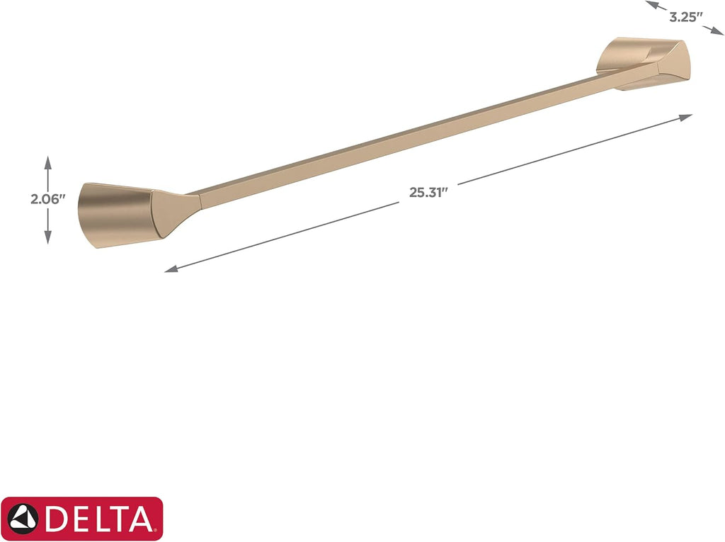 Delta 774240-CZ Zura 24 inch Towel Bar, Champagne Bronze