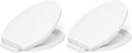 KOHLER K-26801-0 Impro ReadyLatch Quiet Close Elongated Toilet Seat, White Toilet Seat, Grip-Tight Bumpers, New Home Essentials, Slam Prevention (Pack of 2)