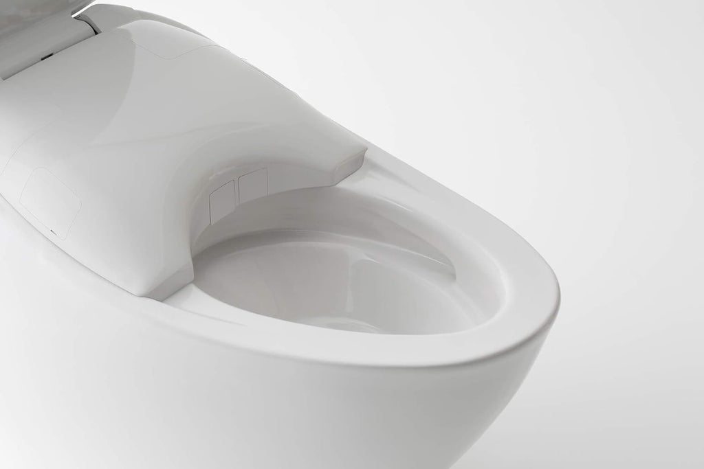 TOTO MS900CUMFG#01 NEOREST NX1 Dual Flush 1.0 or 0.8 GPF Toilet with Integrated Bidet Seat and EWATER+, Cotton White