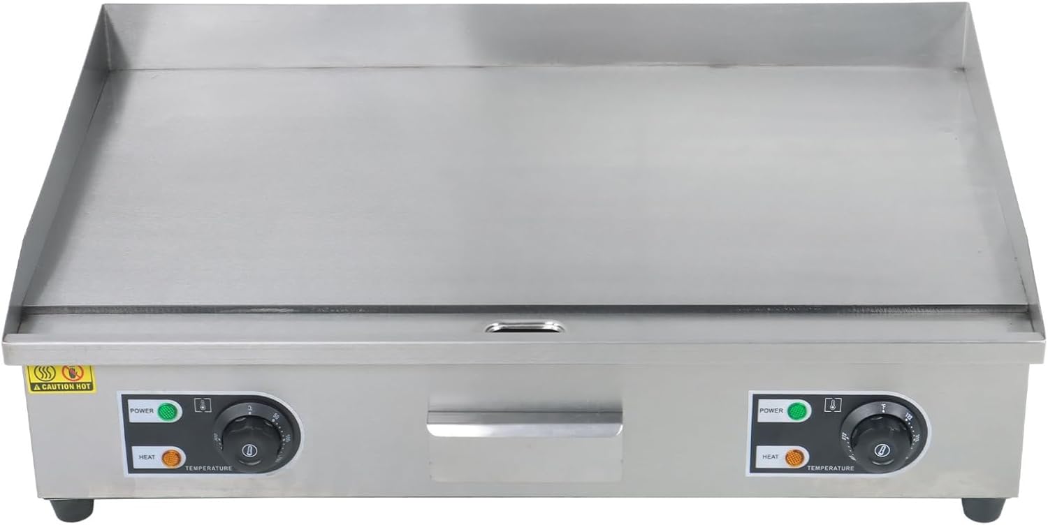 findmall 30 Inch Commercial Electric Griddle 3000W Countertop Flat Top Grill for Both Home and Commercial Environments