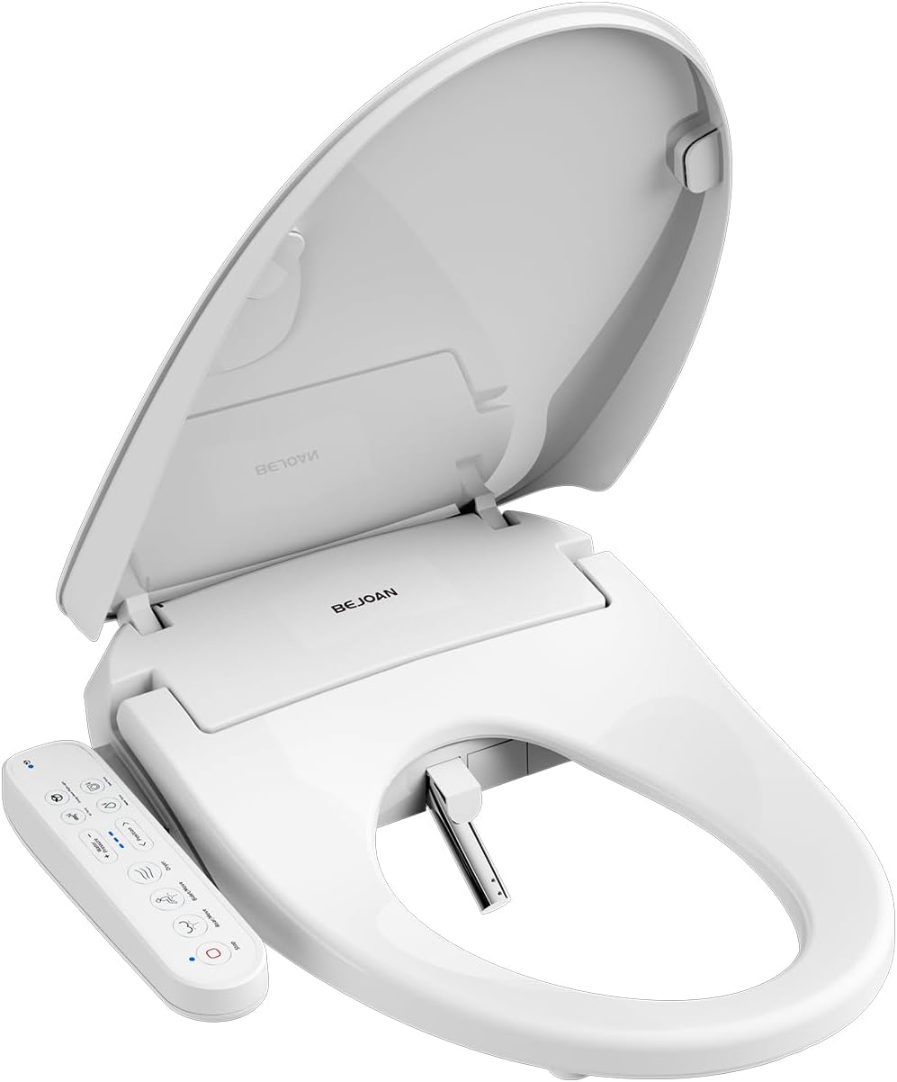 Z1 Bidet Toilet Seat, Bidet Attachment for Toilet Warm Water, Elongated Heated Toilet Seat with Quite Close, Electric Smart Air Dryer, Customizable Washing Modes for Ultimate Comfort