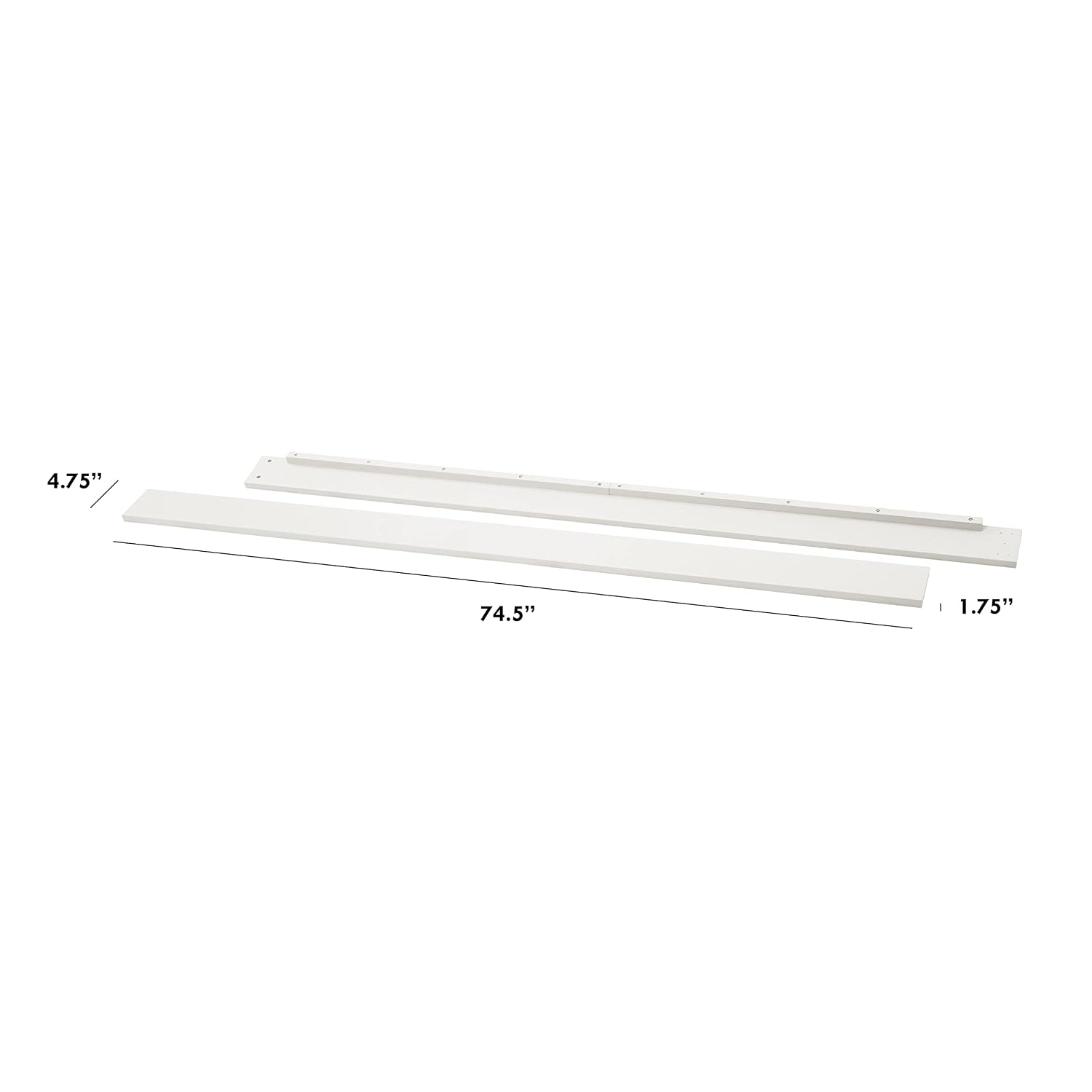 DaVinci Hidden Hardware Twin/Full-Size Bed Conversion Kit (M5789) in Warm White