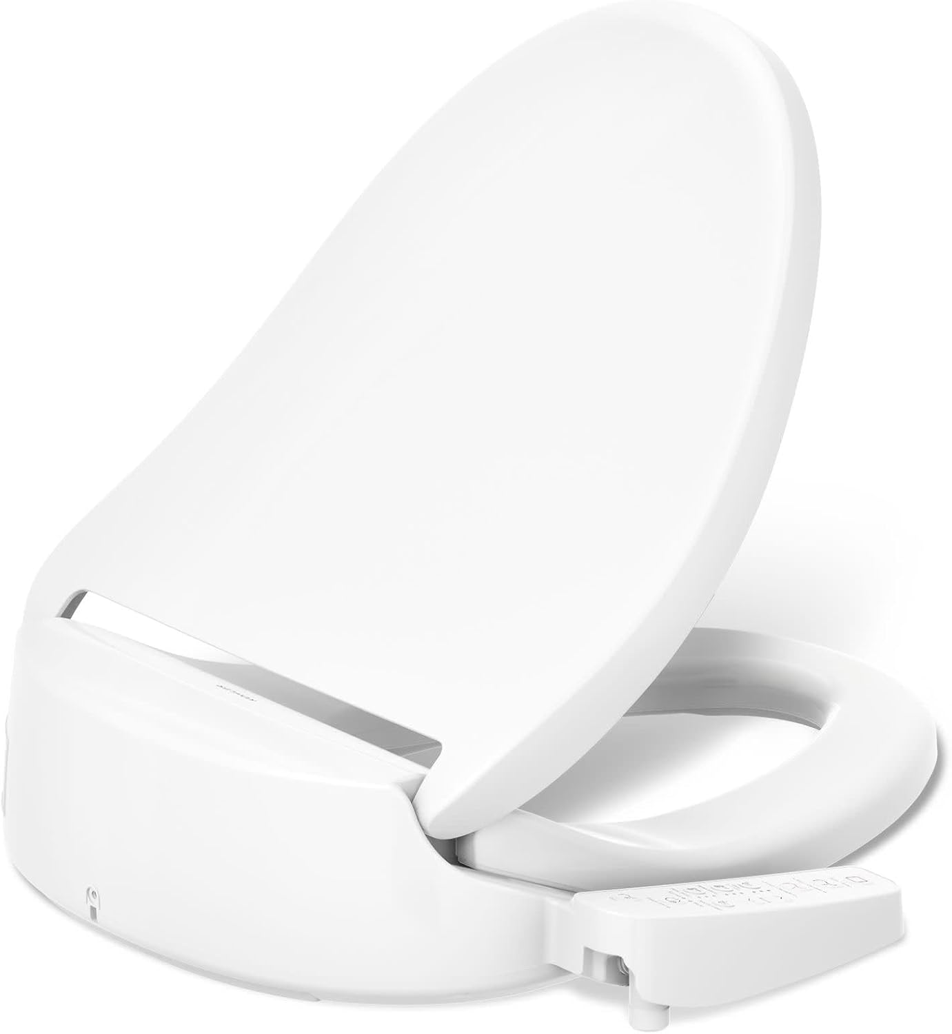 Kohler PureWash E580 Elongated Bidet Toilet Seat, White, Quiet-Close Lid Prevents Slamming, Self-Cleaning Wand, Adjustable Water Pressure with Multiple Cleansing Options