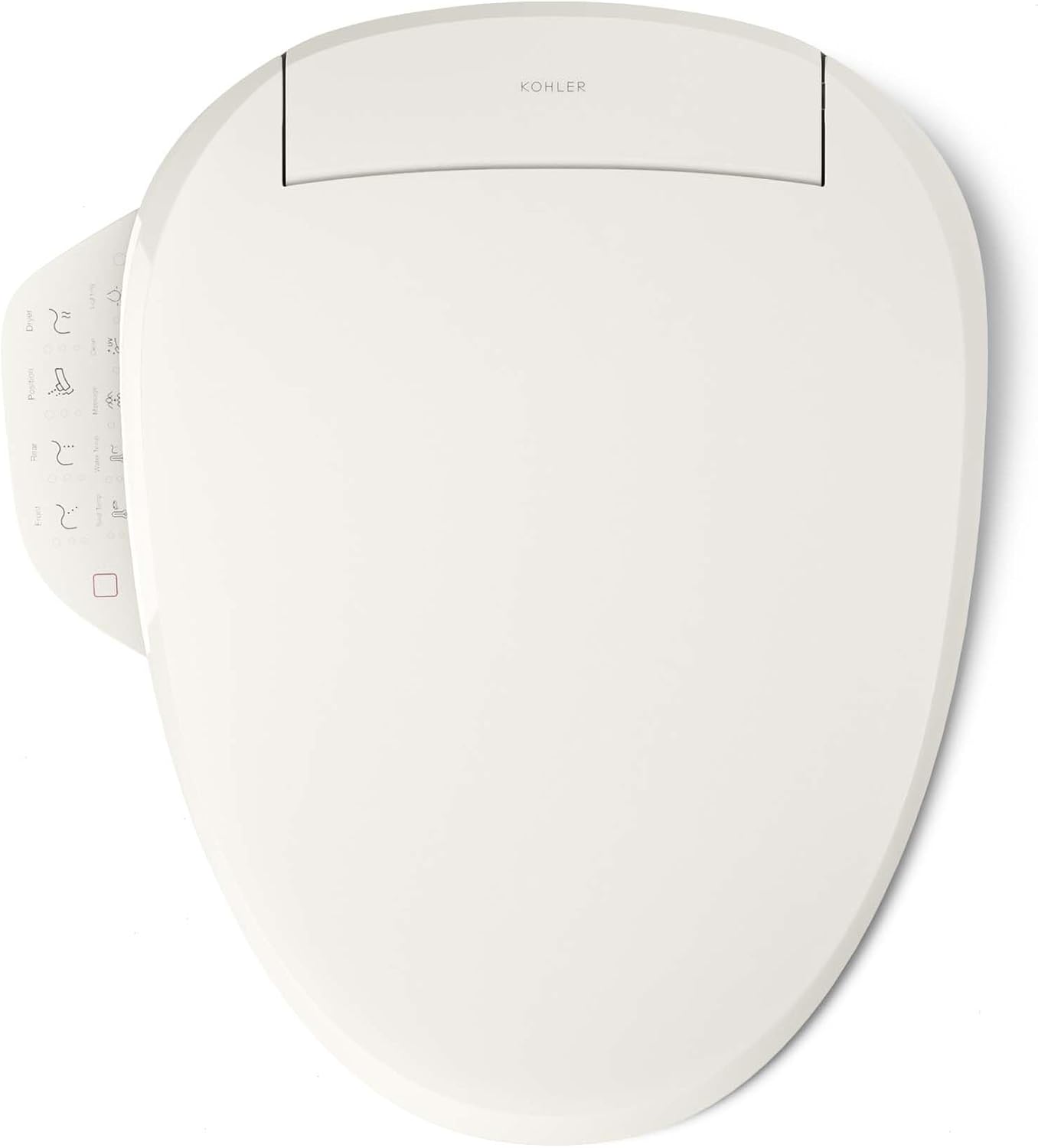 Kohler PureWash M250 Manual Round Bidet Toilet Seat, Biscuit, Quiet-Close Lid Prevents Slamming, Easy Installation with Quick-Release Hinges, Adjustable Spray Position & Pressure (Pack of 2)