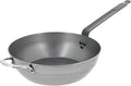 de Buyer MINERAL B Carbon Steel Country Fry Pan - 12.5' Diameter, 8.9' Cooking Surface - Ideal for Sauteing, Simmering, Deep & Stir Frying, One-Pan Meals - Naturally Non-Stick Finish - Made in France