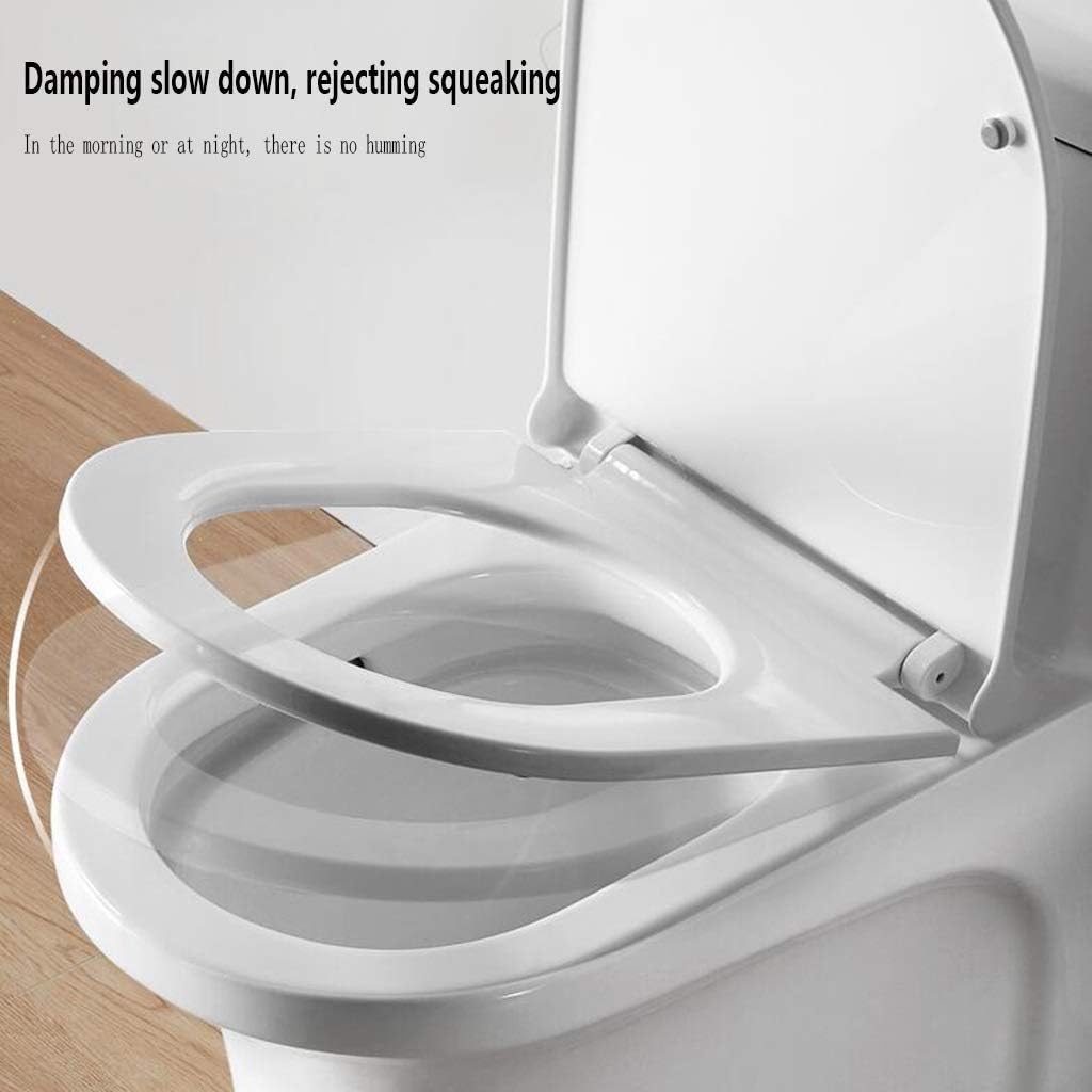 Toilet lid-Slim Zero-Non Electric Bidet Seat for Elongated, Nozzle, Nightlight, White(U type)