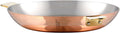 Mauviel M'Heritage M'150 B Copper Round Pan With Brass Handles, 7.9-In, Made In France