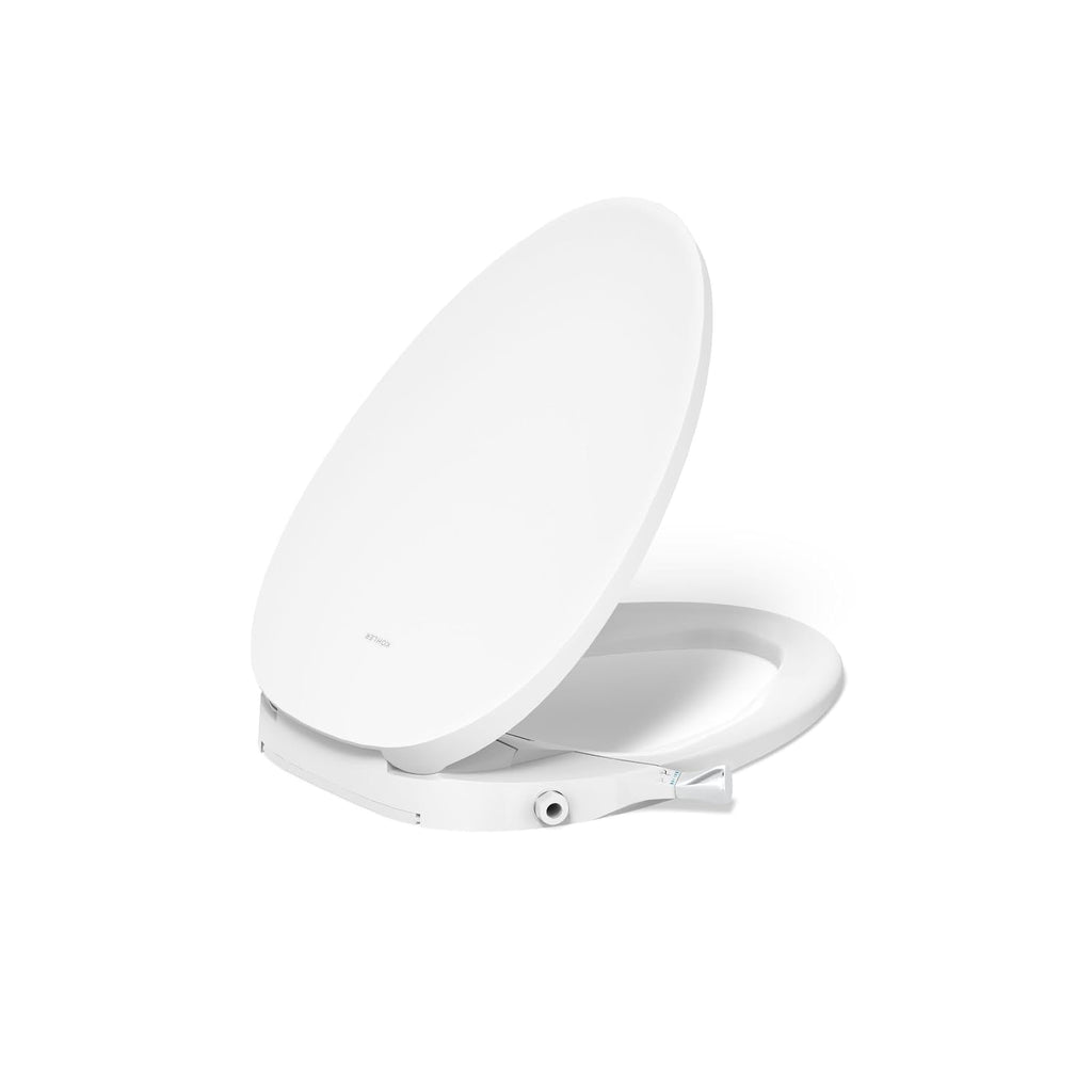Kohler PureWash M300 Manual Elongated Bidet Toilet Seat, Chrome Handle, Quiet-Close Lid Prevents Slamming, Toilet Bidet, Easy Installation with Quick-Release Hinges, Self-Cleaning Wand