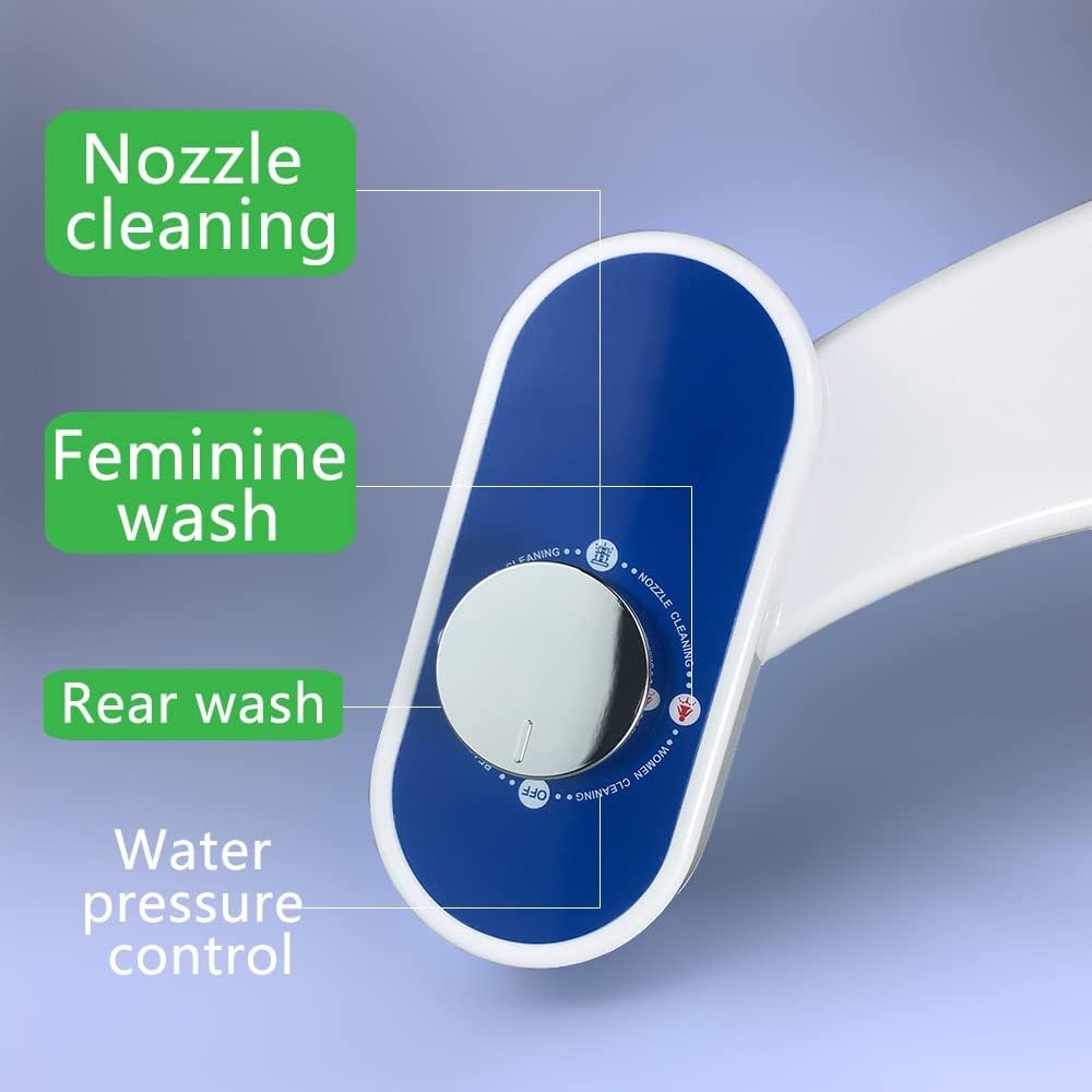 Non Electric Bidet Toilet Seat Attachment Toilette for Toilet Butt Cleaner Bidet Spray Nozzle Feminine Wash(D)