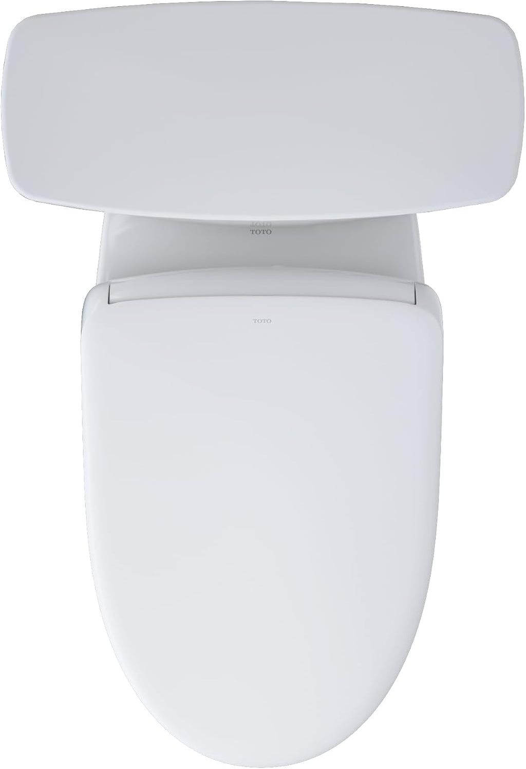 TOTO® Drake® Transitional WASHLET®+ Two-Piece Elongated 1.28 GPF Universal Height TORNADO FLUSH® Toilet with S7 Contemporary Bidet Seat, Cotton White - MW7864726CEFG#01