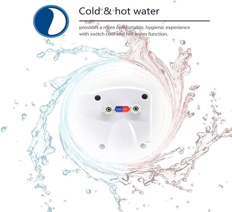 Smart Non-electric Bidet Easy-to-install Bidet with Hot Cold Water Sprays Butt Washers Spray Toilet Seat