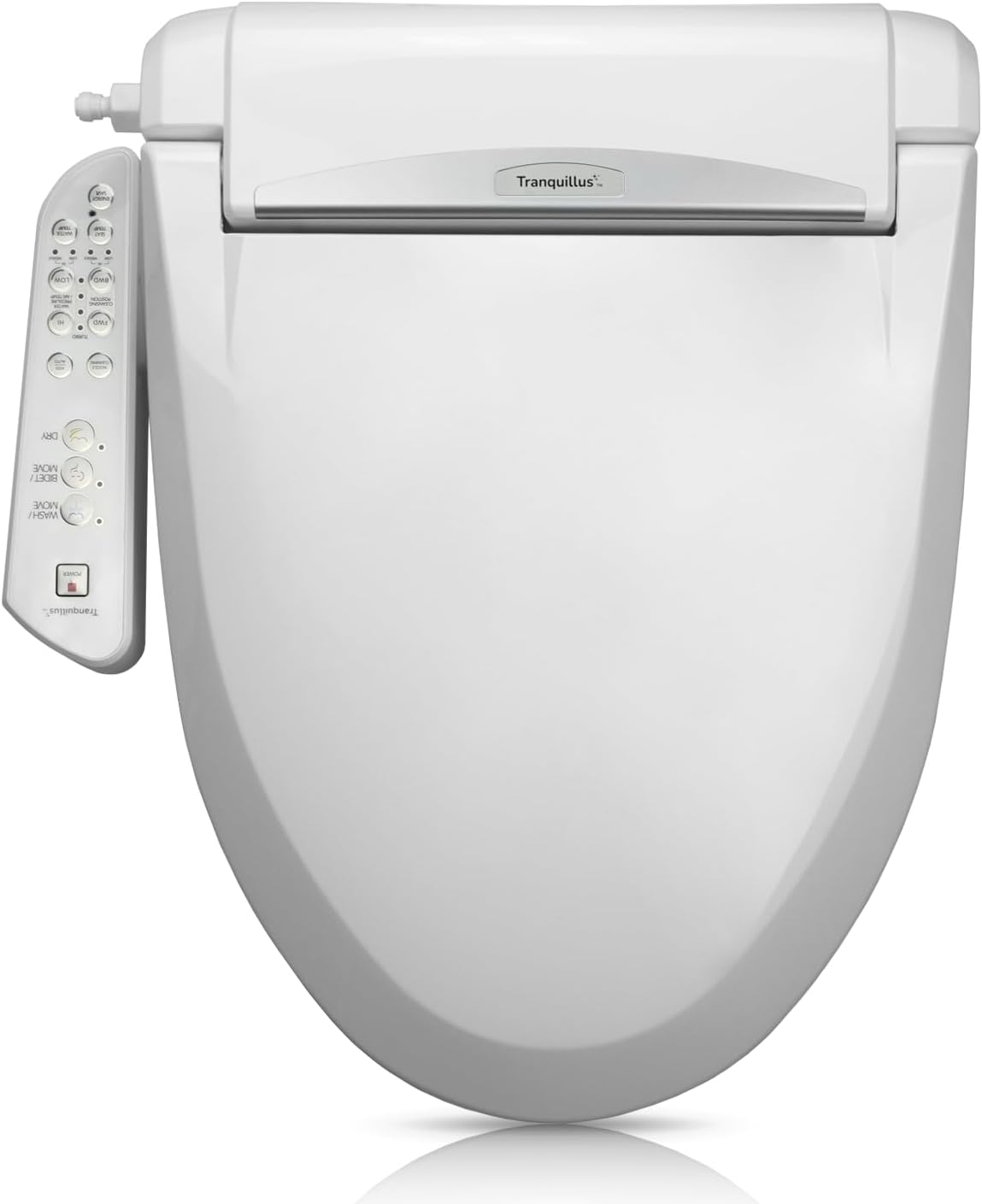 Tranquillus Essential - Electric Bidet Seat, Heated, Dryer, Adjustable Water/Air, Soft Close, ADA, Korean Made
