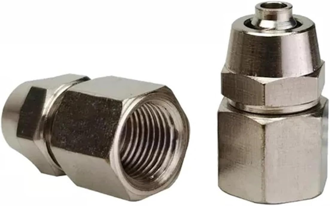 30PCS KL-PCF Pneumatic Fitting 1/8' 1/4' 3/8' 1/2' Coper Female Push In Quick Connector Release Air Fittings OD 6 8 10 12MM(30PCS KL-PCF12-04)