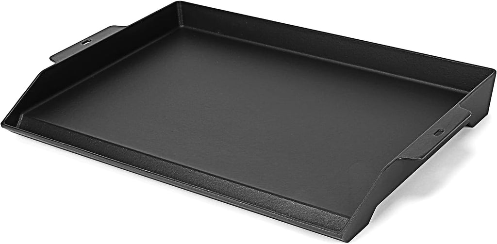 Utheer 25' x 16' Cast Iron Griddle for Gas Grill and Stove Top, Universal Flat Top Griddle with Pre-Seasoned Nonstick Coating, X-Shaped Reinforced Ridges, Perfect for Healthy Cooking, Parties, Camping