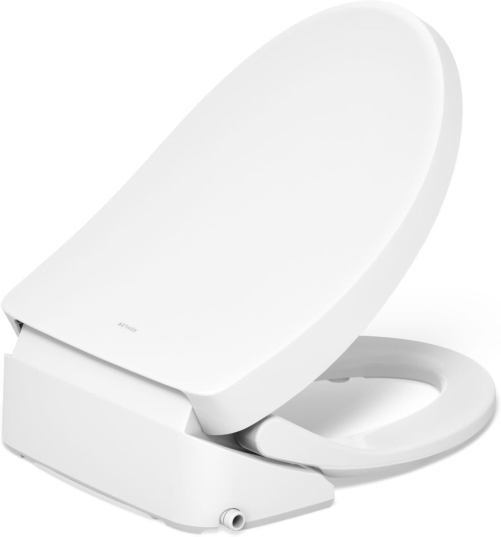 Kohler PureWash E815 Elongated Bidet Toilet Seat, Warm Water, White with Remote Control, Self Cleaning Wand, Adjustable Spray Controls, Heated Seat, Easy Installation Bidet Attachment