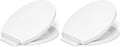 KOHLER K-26802-0 Impro ReadyLatch Quiet Close Round Toilet Seat, White Toilet Seat, Grip-Tight Bumpers, New Home Essentials, Slam Prevention (Pack of 2)
