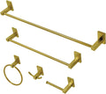Kingston Brass BAHK8212478BB Continental 5-Piece Bathroom Accessory Set, Brushed Brass