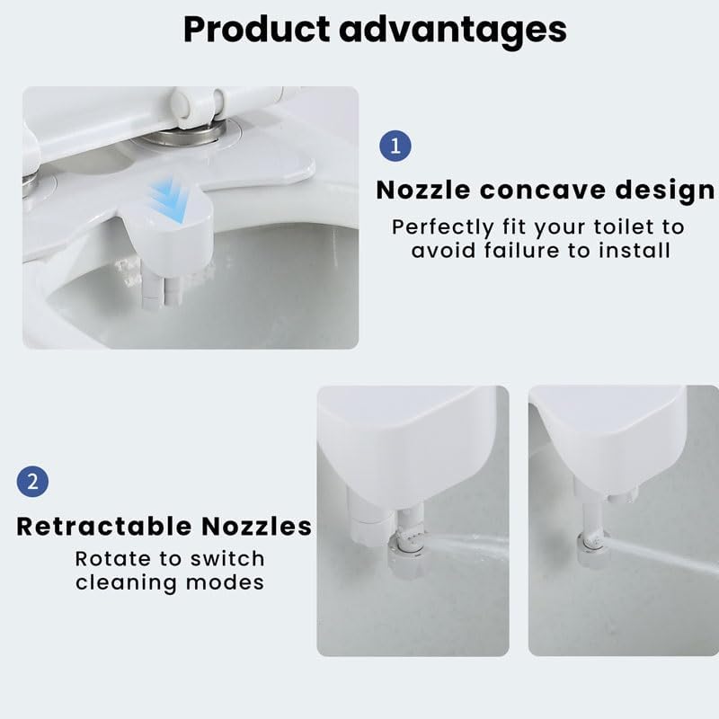 Household Bidet Smart Toilet Seat Nozzle Butt Washer Non-electrical Bidet
