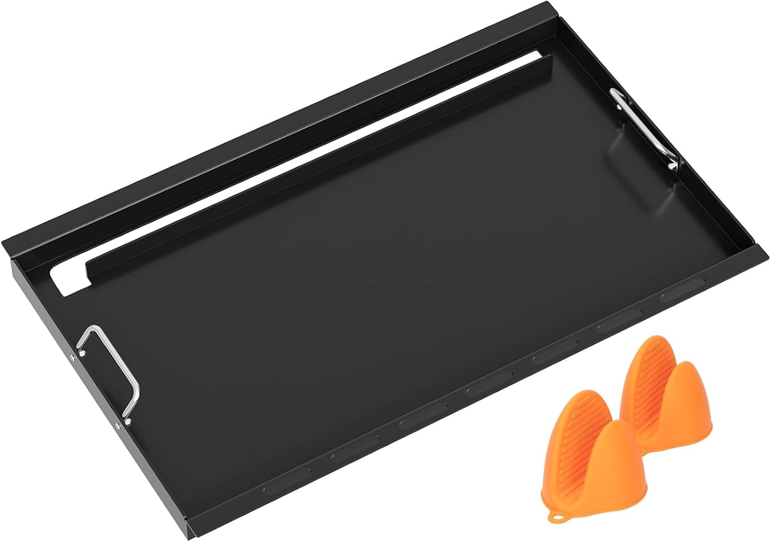 6789 Full Size Griddle for Weber GS4 Genesis II 400 & Genesis II LX 400 SER GBS Genesis II E-410 Grill Flat Top Insert, Kitchen-aid 720-0856V 740-0781, for Weber 66089 66097 Accessories, Carbon Steel