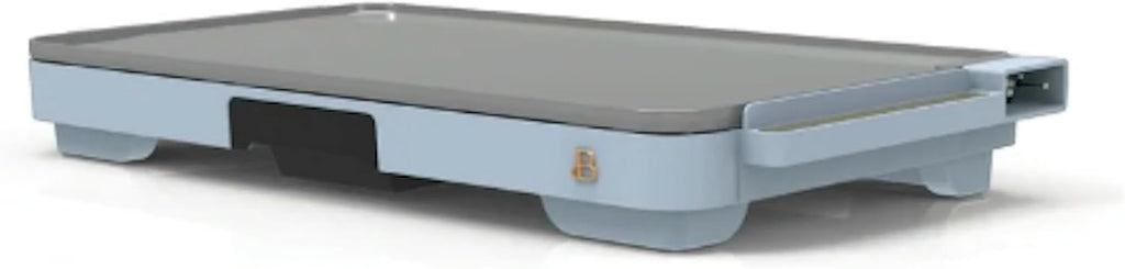Electric Griddle XL 12' x 22', Nonstick Indoor Countertop Grill, Adjustable Temperature Control, Large Family Size Cooking Surface, Removable Drip Tray (Cornflower Blue)