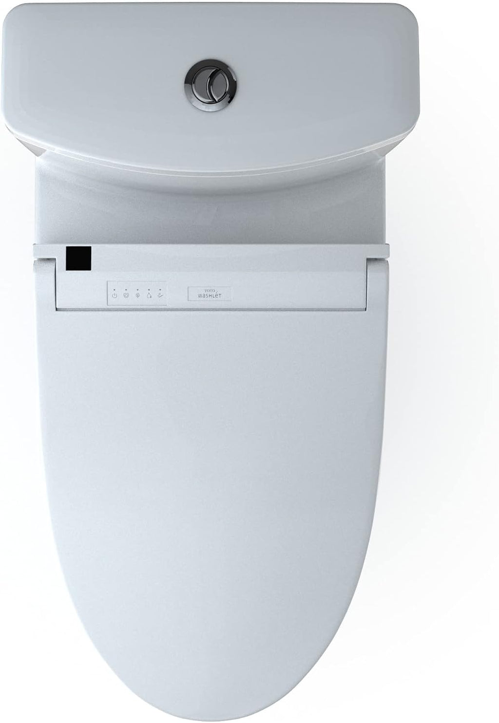 TOTO® WASHLET®+ Aquia® IV Two-Piece Elongated Universal Height Dual Flush 1.28 and 0.9 GPF Toilet and WASHLET C5 Bidet Seat, Cotton White - MW4463084CEMFGN#01