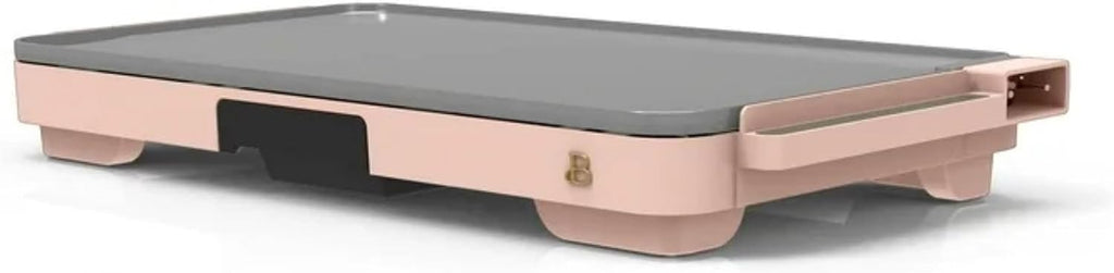 Extra Large Electric Griddle 12x22 Inch, 1500W Nonstick Countertop Griddle with Removable Backsplash and Adjustable Temperature Control for Family Breakfast & Indoor Cooking (Rose)