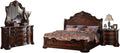 Best Master Barney's Traditional 5-Piece Eastern King Set in Walnut w/Marble Top