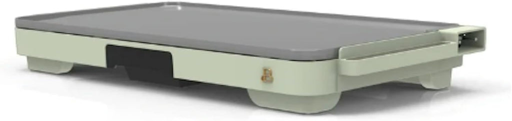 Stunning XL Electric Griddle 12' x 22,' Non-stick by Drew Barrymore (Sage Green)