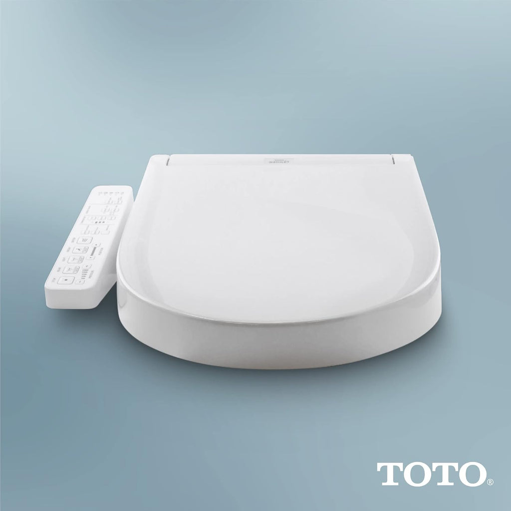 TOTO® WASHLET® C2 Electronic Bidet Toilet Seat with PREMIST and EWATER+ Wand Cleaning, Elongated, Cotton White - SW3074#01