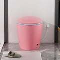 Tankless Smart Toilet with Bidet Built In, Heated Seat, Warm Water and Dry Night Light, Auto Flush, Auto Open & Close Lid, ADA Comfort Height,Egg Design Pink