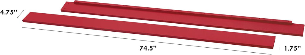 Davinci Hidden Hardware Twin/Full-Size Bed Conversion Kit (M5789) in Tomato Red
