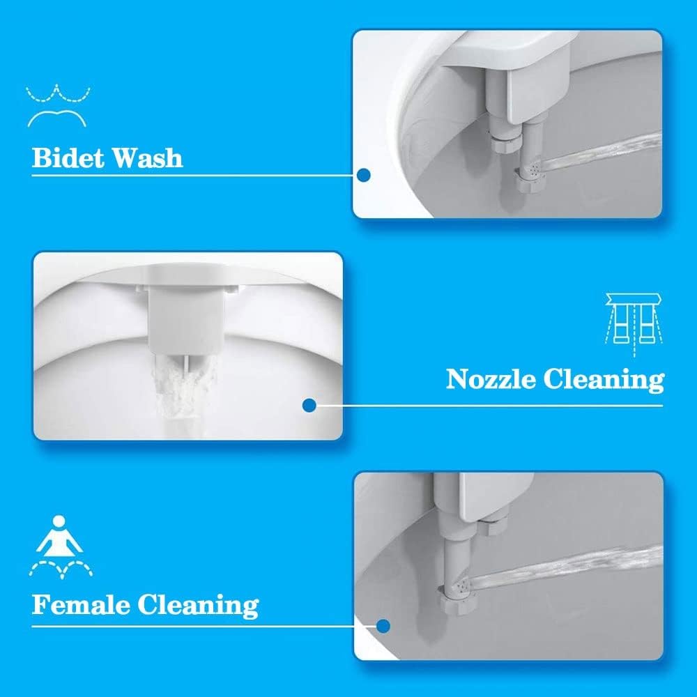 Non-Electric Bidet Toilet Seat anal Single Left Handle