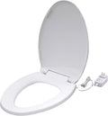 UltraTouch 01911 12 Watt/12 Volt UL-Listed Soft Elongated Bowl White Heated Toilet Seat for Standard American Bathrooms