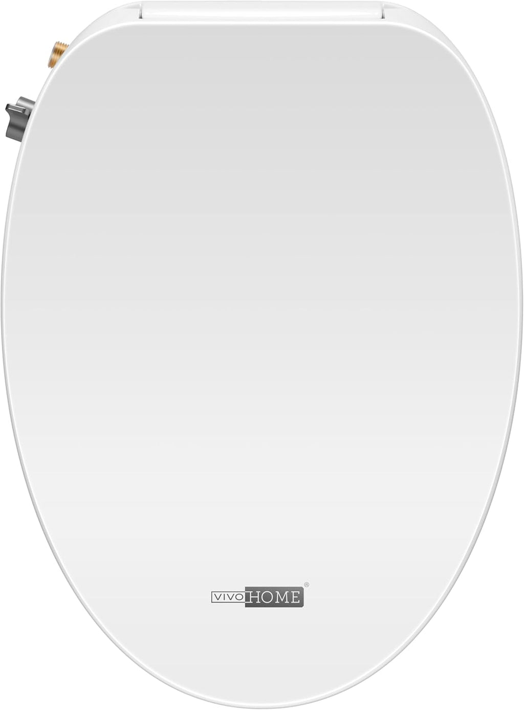 VIVOHOME Smart Heated Bidet Toilet Seat with Self-Cleaning Nozzle for Rear and Front Cleansing, Warm Air Dryer with Adjustable Temperature Settings, Soft Close Lid, Nightlight