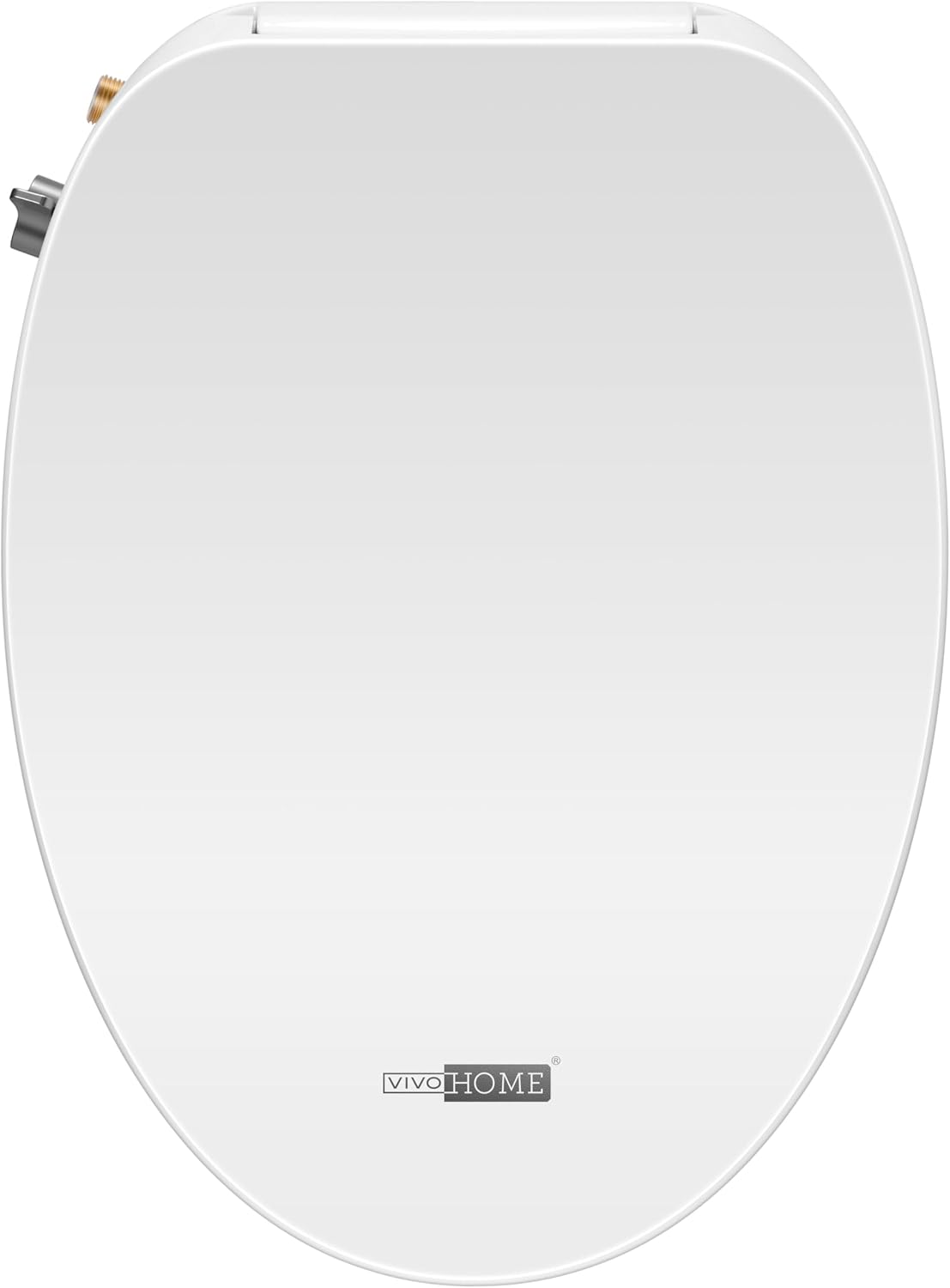 VIVOHOME Smart Heated Bidet Toilet Seat with Self-Cleaning Nozzle for Rear and Front Cleansing, Warm Air Dryer with Adjustable Temperature Settings, Soft Close Lid, Nightlight