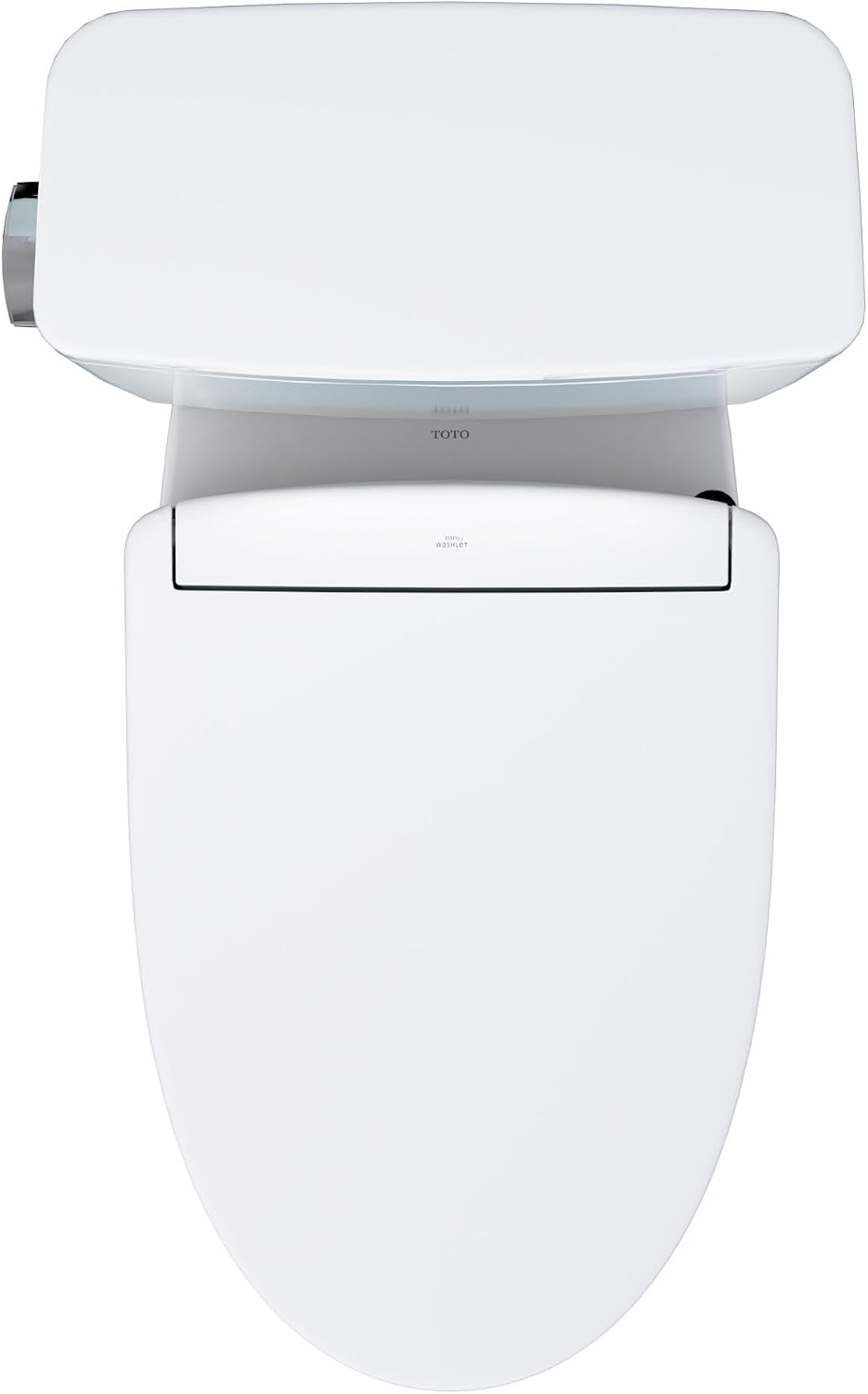 TOTO® Drake® WASHLET®+ Two-Piece Elongated 1.28 GPF Universal Height TORNADO FLUSH® Toilet with S5 Bidet Seat, Cotton White - MW7763446CEFG#01