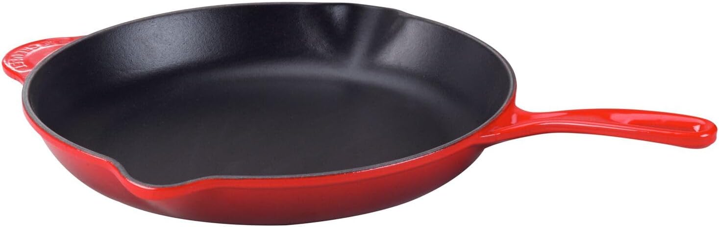 Le Creuset Enameled Cast-Iron 11-3/4-Inch Skillet with Iron Handle, Cherry