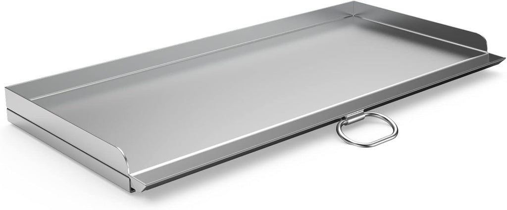Stanbroil Cast Stainless Steel Replacement Cooking Griddle with Handle for Camp Chef SG60, Fits Camp Chef 14' 2 Burner Stove Cooking System and Other Similar Grills