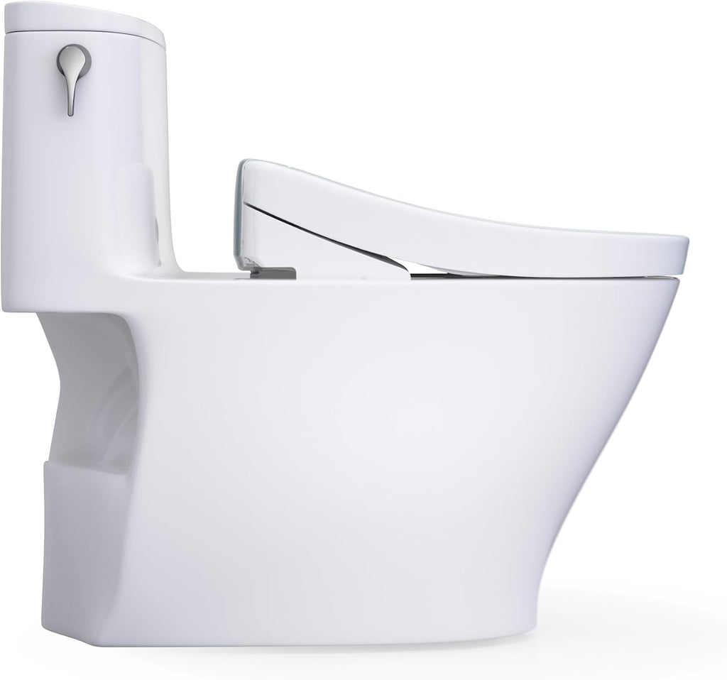 TOTO® WASHLET®+ Nexus® One-Piece Elongated 1.28 GPF Toilet and WASHLET S5 Bidet Seat, Cotton White - MW6423446CEFG#01