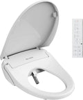 X3 Bidet Toilet Seat,Elongated Smart Toilet Seat with Air Dryer, Hot-Cold Spa,Self-Cleaning Dual Nozzles for Rear and Front Cleansing, Nightlight